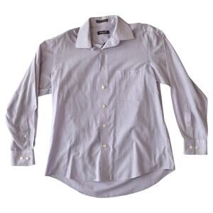 Pierre Cardin Slim Fit Purple Check Shirt – Men’s Medium Slim Fit